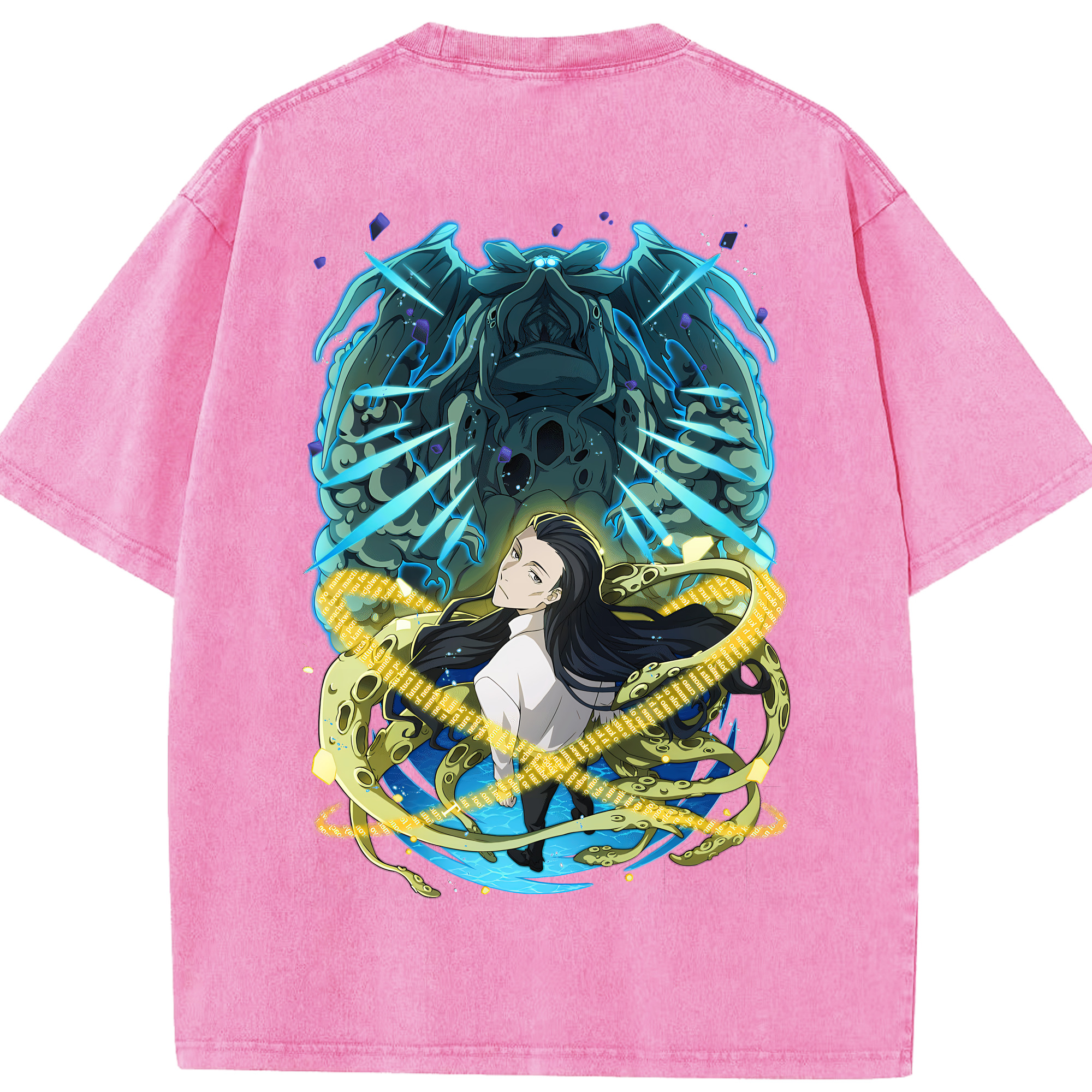 （画像用） 文豪ストレイドッグス Bungo Stray Dogs 綿100% ヴィンテージ風 半袖Tシャツ（背面プリント）